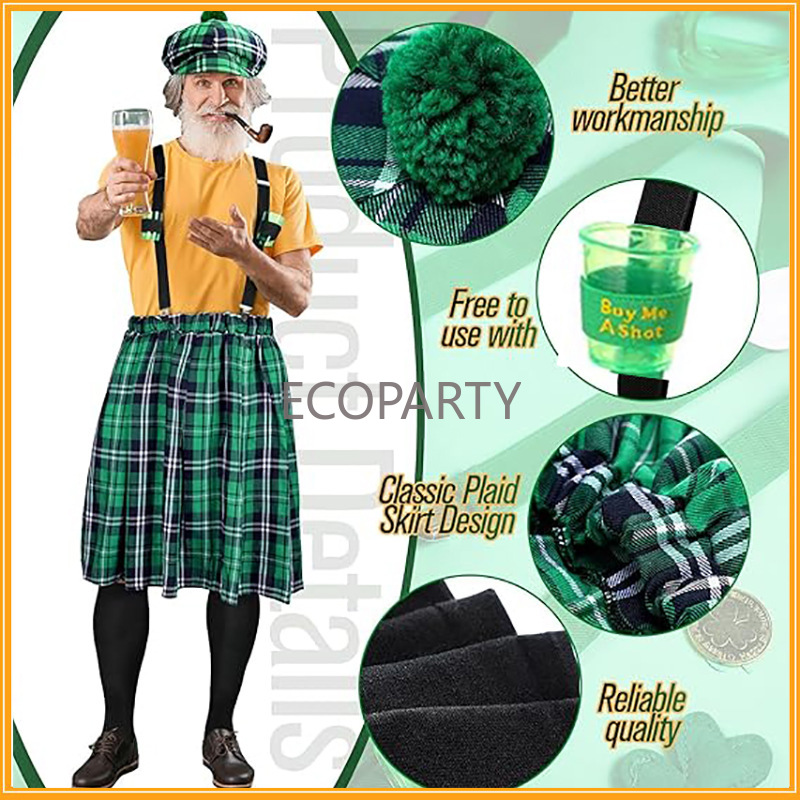 St. Patricks Day Costume Set G - Sock Garter Men ulasan dan harga
