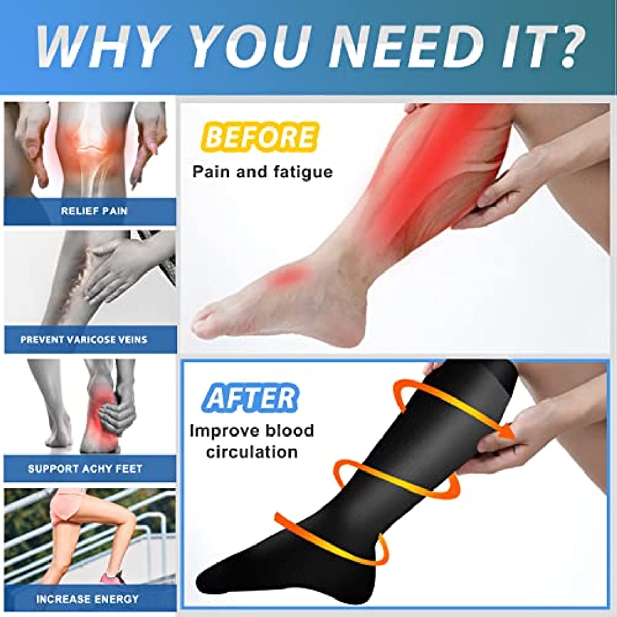 7 Pair Compression Socks Women - Sock Garter Men ulasan dan harga