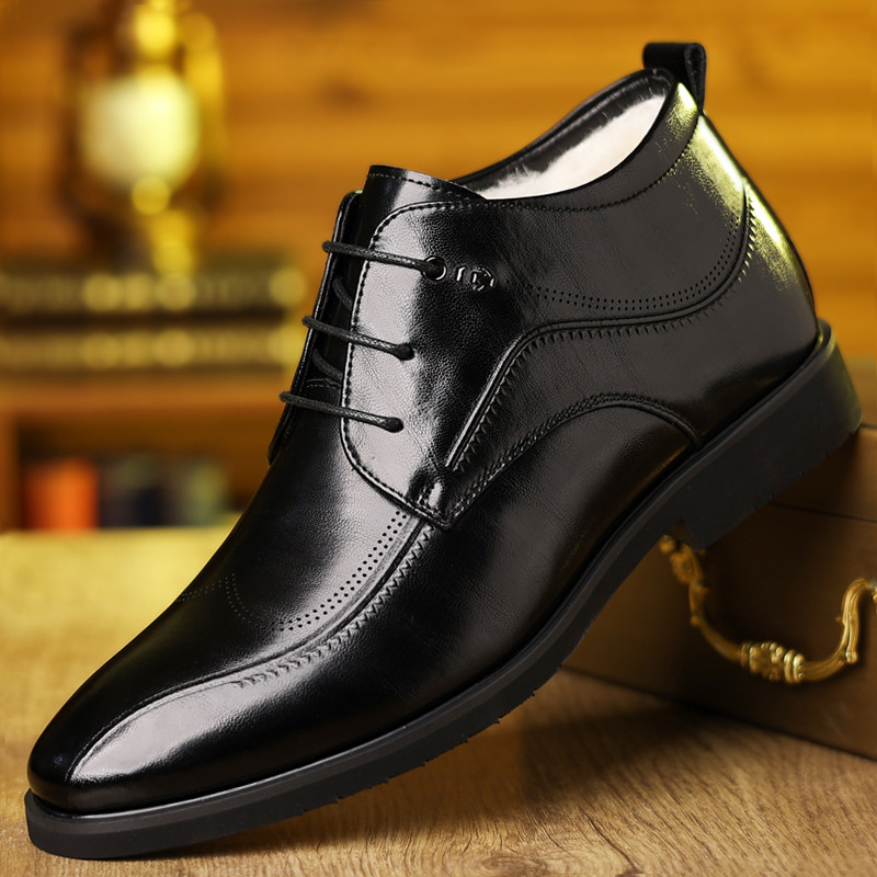 Men's Winter Leather Shoes Vel - Men Formal Wear With Boots ulasan dan harga